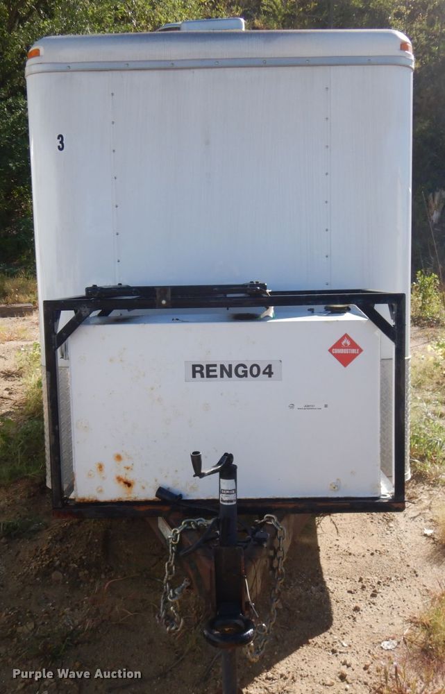 image for item JQ9151 2014 Lark United  enclosed cargo trailer with ground thaw machine