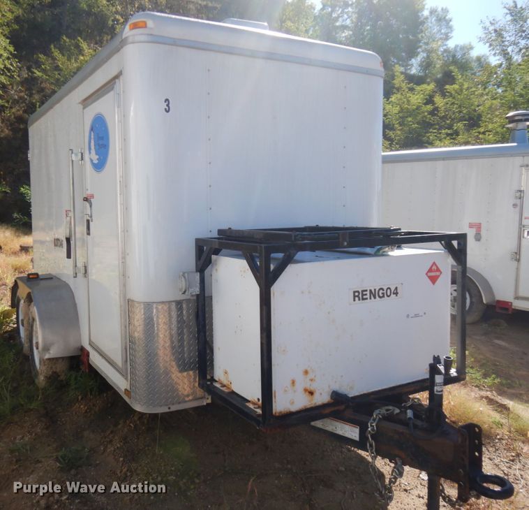 image for item JQ9151 2014 Lark United  enclosed cargo trailer with ground thaw machine