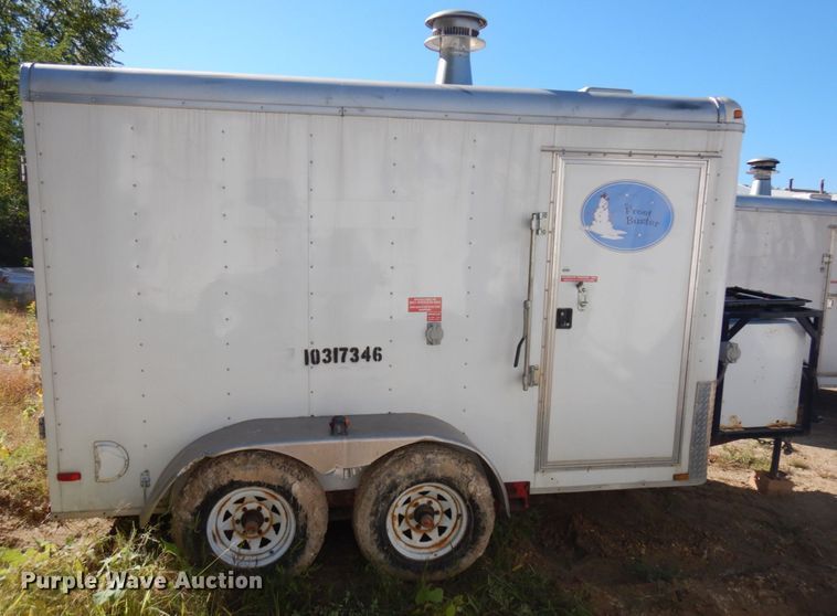 image for item JQ9151 2014 Lark United  enclosed cargo trailer with ground thaw machine