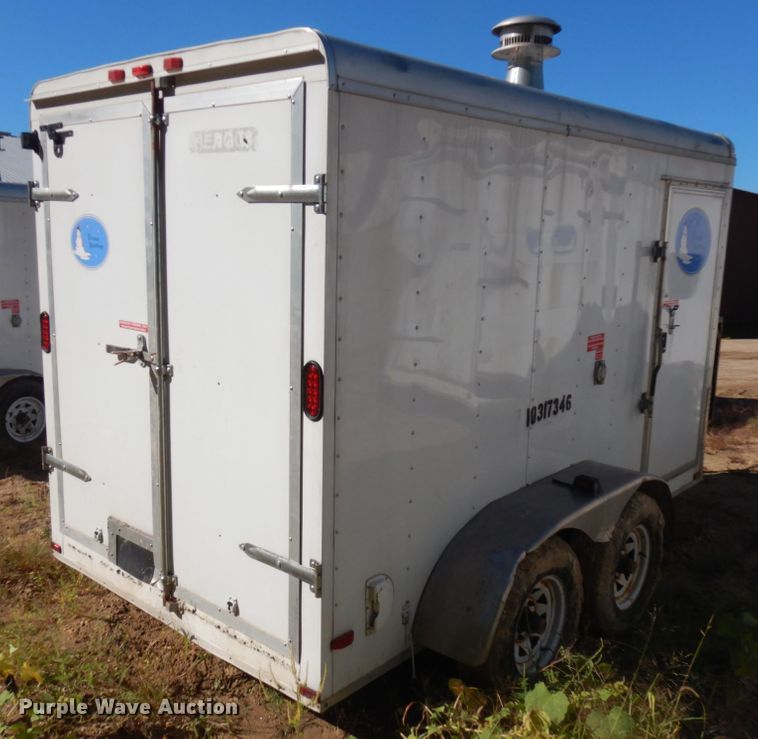 image for item JQ9151 2014 Lark United  enclosed cargo trailer with ground thaw machine