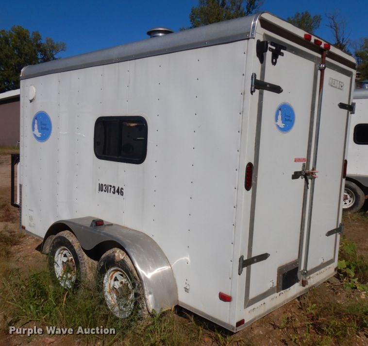 image for item JQ9151 2014 Lark United  enclosed cargo trailer with ground thaw machine