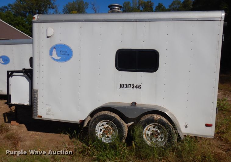 image for item JQ9151 2014 Lark United  enclosed cargo trailer with ground thaw machine