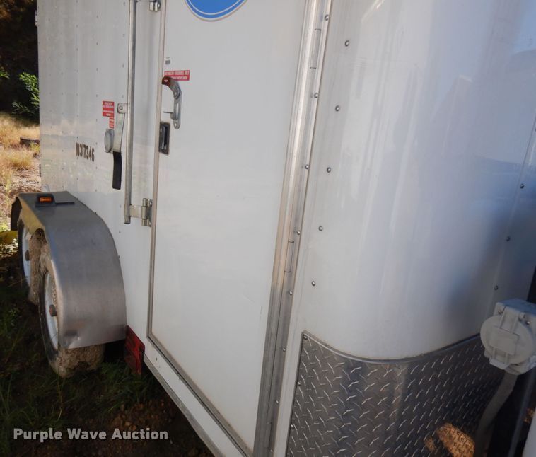 image for item JQ9151 2014 Lark United  enclosed cargo trailer with ground thaw machine
