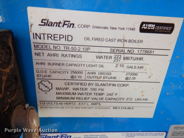 image for item JQ9151 2014 Lark United  enclosed cargo trailer with ground thaw machine