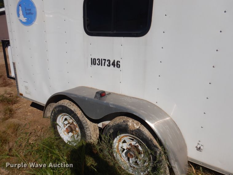 image for item JQ9151 2014 Lark United  enclosed cargo trailer with ground thaw machine