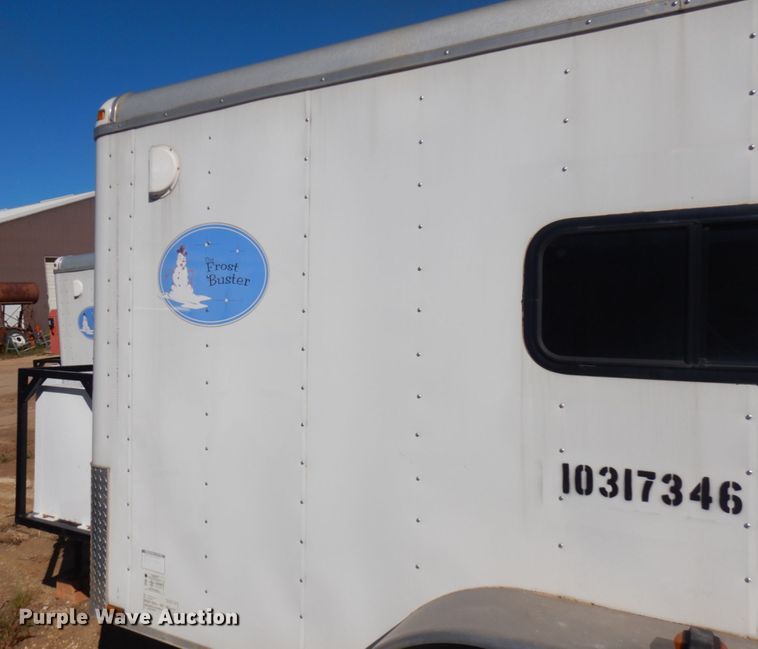 image for item JQ9151 2014 Lark United  enclosed cargo trailer with ground thaw machine