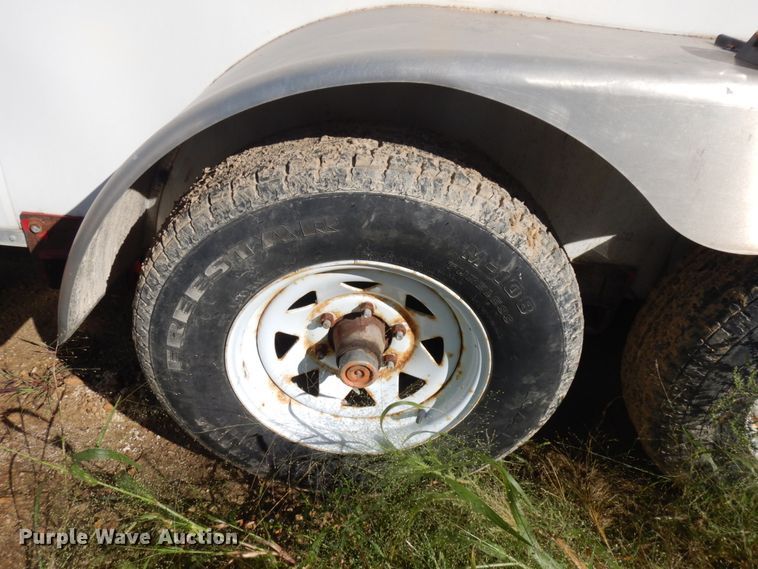 image for item JQ9151 2014 Lark United  enclosed cargo trailer with ground thaw machine