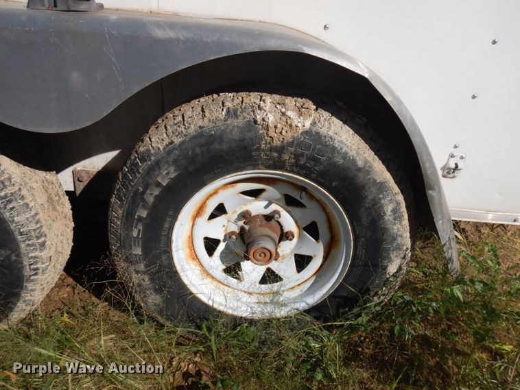 image for item JQ9151 2014 Lark United  enclosed cargo trailer with ground thaw machine