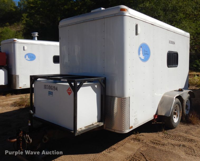 image for item JQ9152 2014 Lark United  enclosed cargo trailer with ground thaw machine