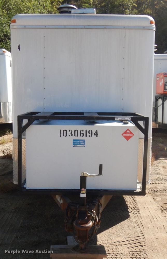 image for item JQ9152 2014 Lark United  enclosed cargo trailer with ground thaw machine