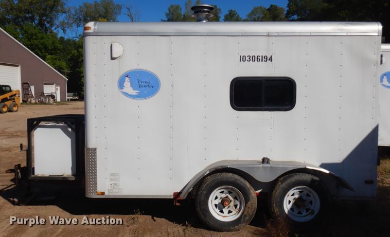 image for item JQ9152 2014 Lark United  enclosed cargo trailer with ground thaw machine