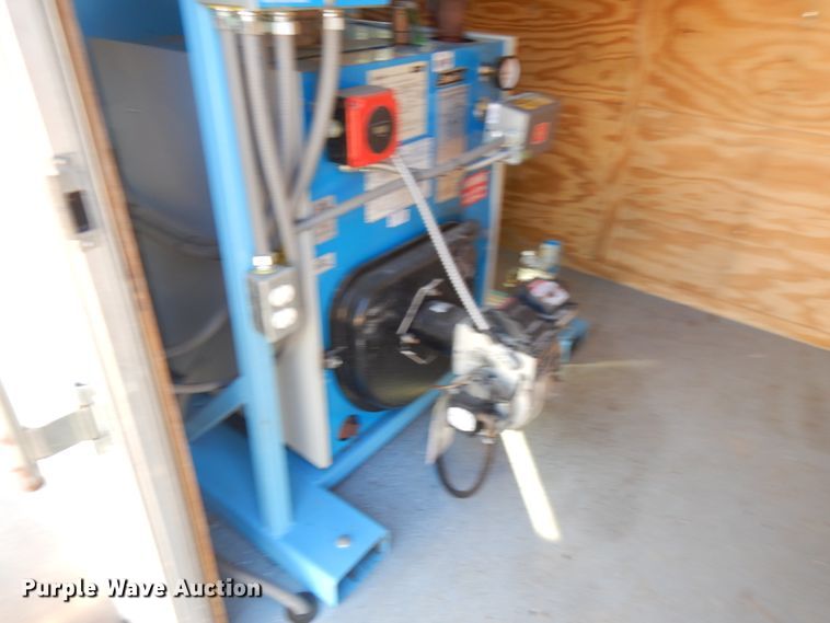 image for item JQ9152 2014 Lark United  enclosed cargo trailer with ground thaw machine