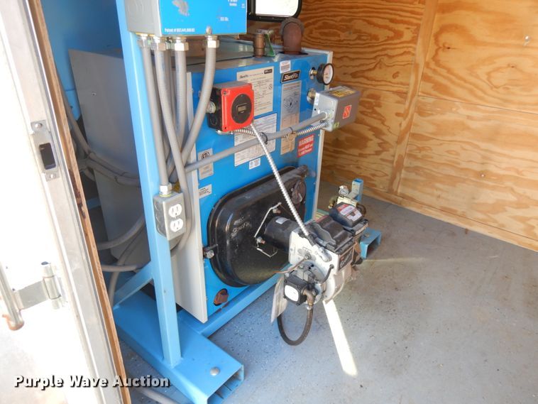 image for item JQ9152 2014 Lark United  enclosed cargo trailer with ground thaw machine