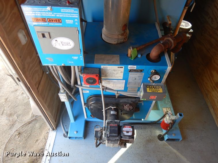 image for item JQ9152 2014 Lark United  enclosed cargo trailer with ground thaw machine