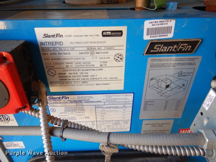 image for item JQ9152 2014 Lark United  enclosed cargo trailer with ground thaw machine