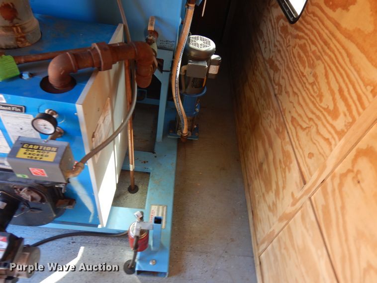 image for item JQ9152 2014 Lark United  enclosed cargo trailer with ground thaw machine