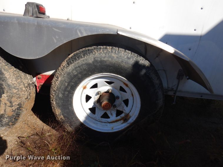 image for item JQ9152 2014 Lark United  enclosed cargo trailer with ground thaw machine