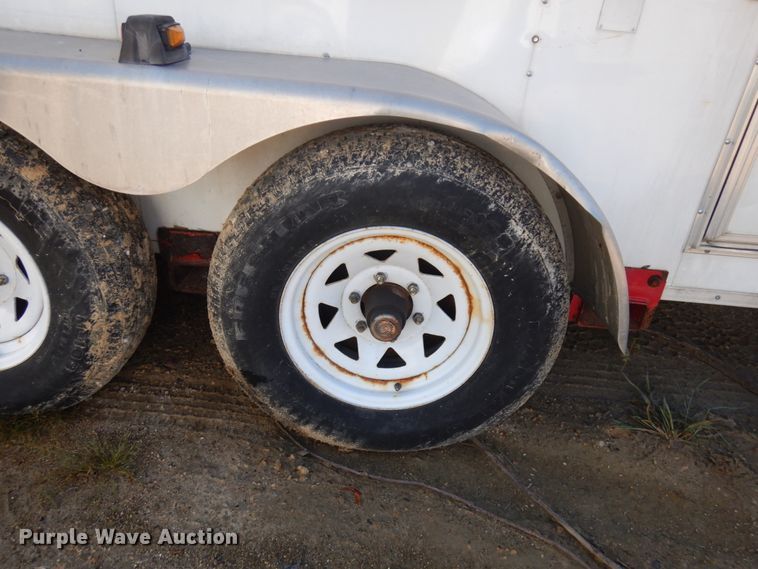 image for item JQ9152 2014 Lark United  enclosed cargo trailer with ground thaw machine