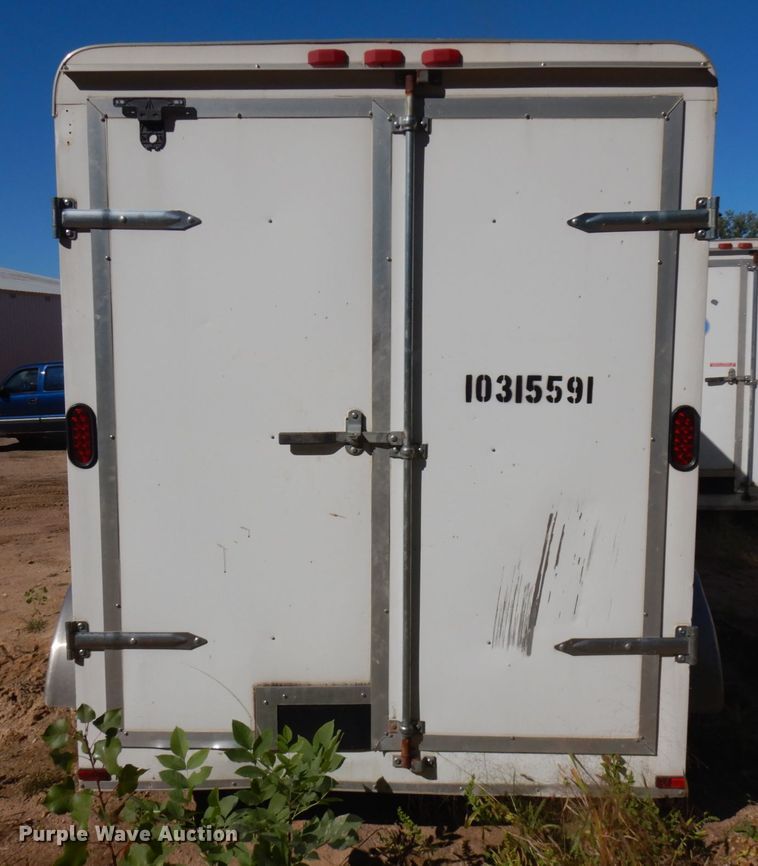 image for item JQ9153 2014 Lark United  enclosed cargo trailer with ground thaw machine