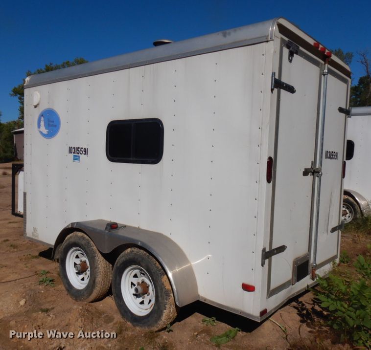 image for item JQ9153 2014 Lark United  enclosed cargo trailer with ground thaw machine
