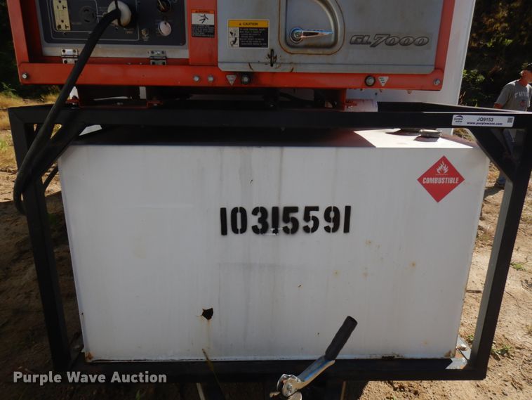 image for item JQ9153 2014 Lark United  enclosed cargo trailer with ground thaw machine