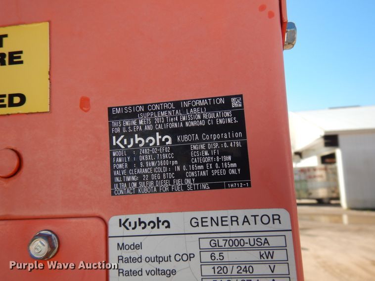 image for item JQ9153 2014 Lark United  enclosed cargo trailer with ground thaw machine