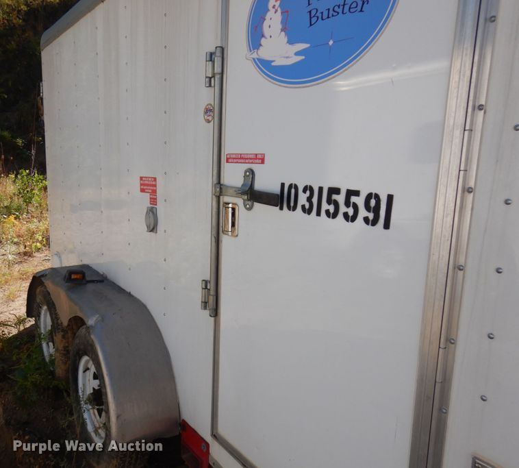 image for item JQ9153 2014 Lark United  enclosed cargo trailer with ground thaw machine