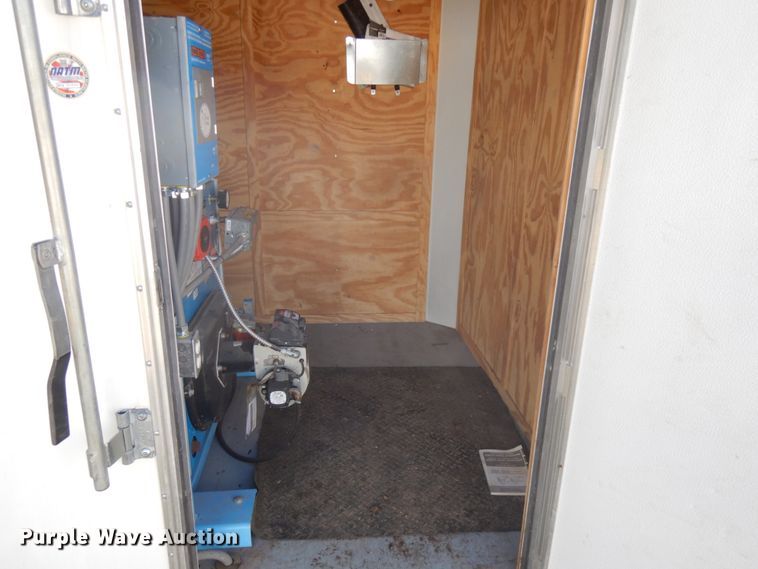 image for item JQ9153 2014 Lark United  enclosed cargo trailer with ground thaw machine