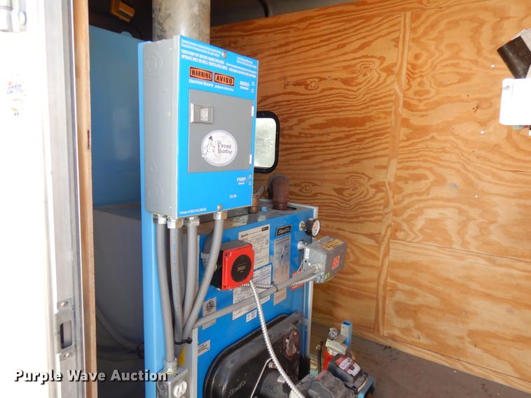 image for item JQ9153 2014 Lark United  enclosed cargo trailer with ground thaw machine