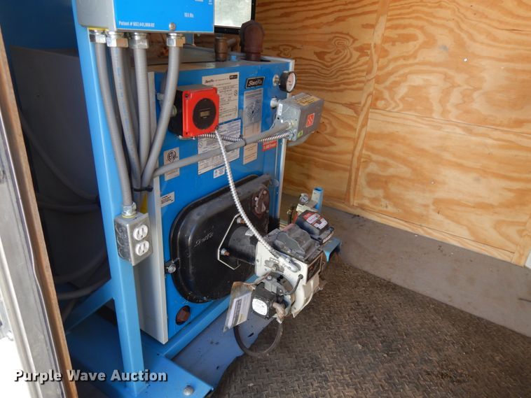 image for item JQ9153 2014 Lark United  enclosed cargo trailer with ground thaw machine