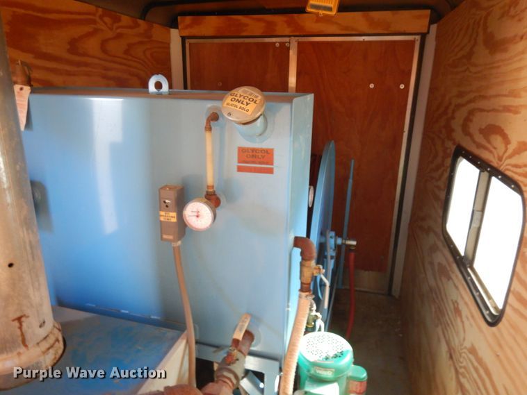 image for item JQ9153 2014 Lark United  enclosed cargo trailer with ground thaw machine