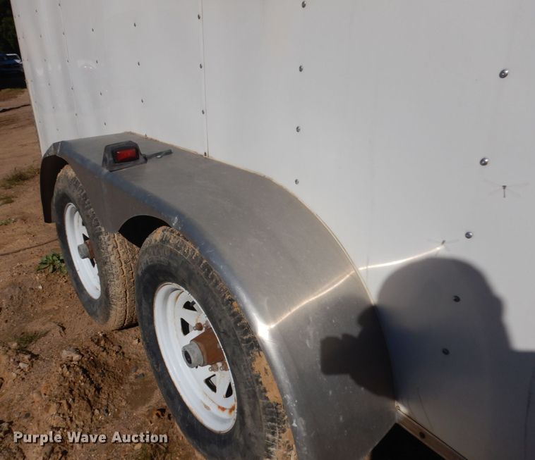 image for item JQ9153 2014 Lark United  enclosed cargo trailer with ground thaw machine