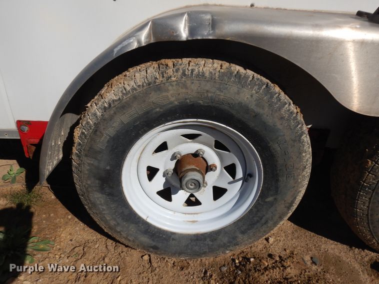 image for item JQ9153 2014 Lark United  enclosed cargo trailer with ground thaw machine