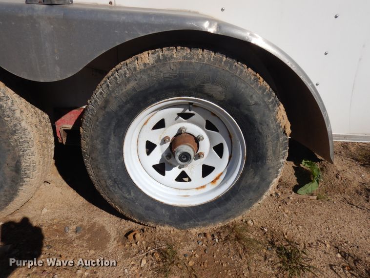 image for item JQ9153 2014 Lark United  enclosed cargo trailer with ground thaw machine