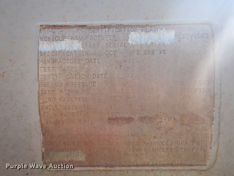 image for item JZ9847 1980 Trailmaster  tank trailer