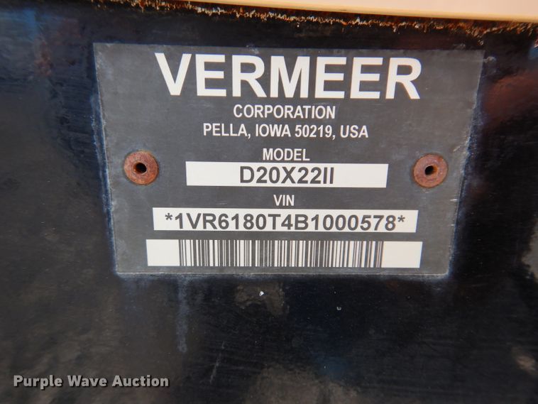 image for item KA9375 2011 Vermeer D20X22II  directional boring unit