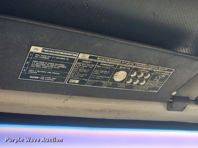 image for item KD9547 1985 Ford L8000  crane truck