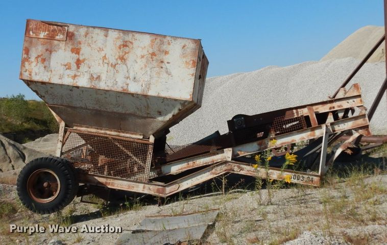 image for item KI9589 Peerless  rock bin and conveyor