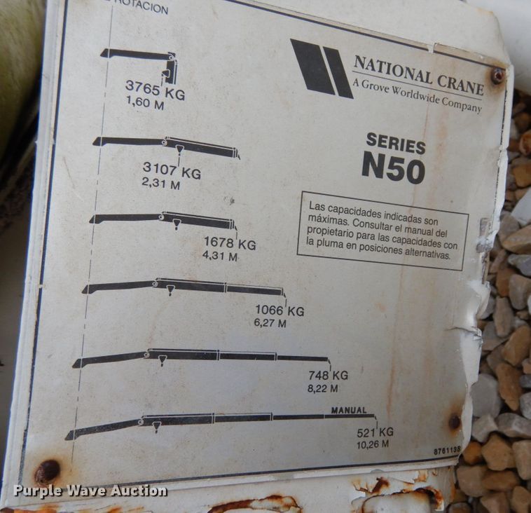 image for item KI9590 National Crane N50  knuckle boom crane