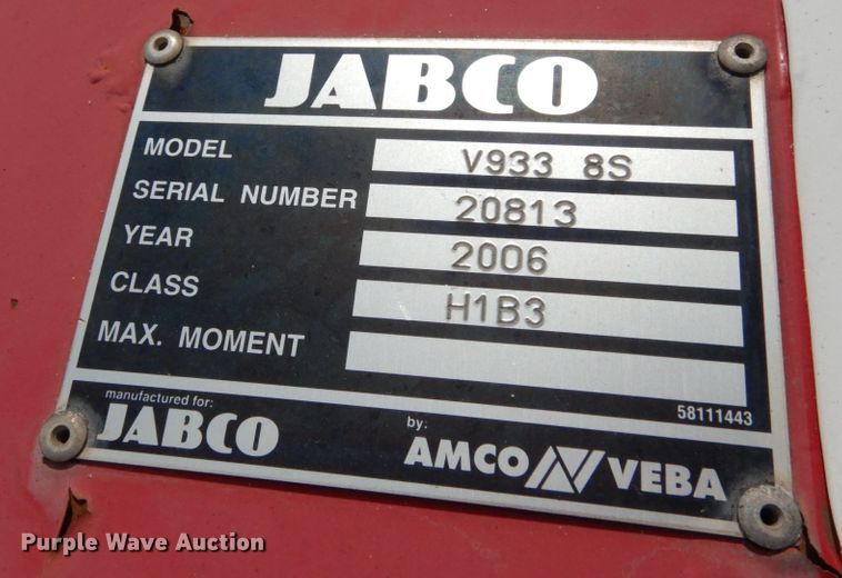 image for item KI9592 Jabco V9338S  knuckle boom crane