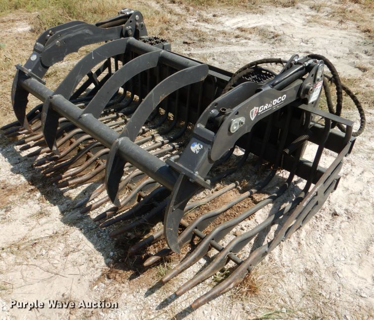 image for item KQ9717 2014 Bradco Paladin RockBucket 82"W skid steer grapple bucket