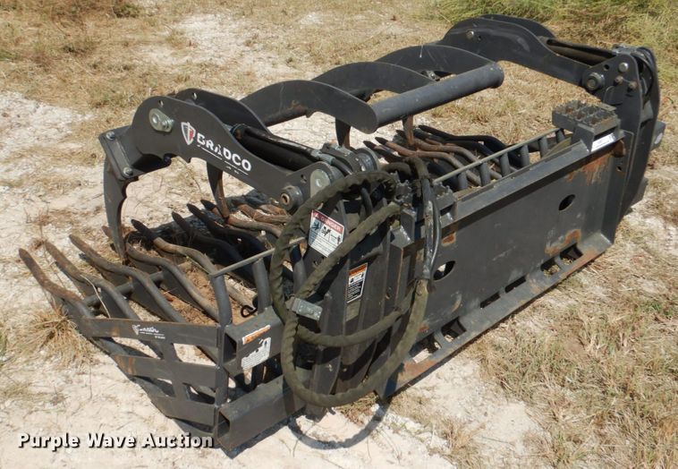 image for item KQ9717 2014 Bradco Paladin RockBucket 82"W skid steer grapple bucket