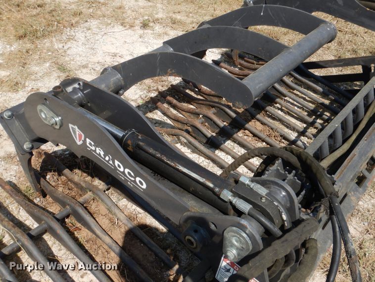 image for item KQ9717 2014 Bradco Paladin RockBucket 82"W skid steer grapple bucket