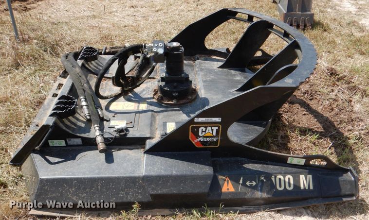 image for item KQ9720 2017 Caterpillar BRX418 75"W skid steer rotary mower