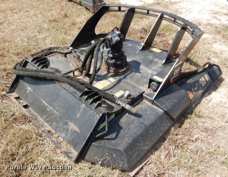 image for item KQ9720 2017 Caterpillar BRX418 75"W skid steer rotary mower