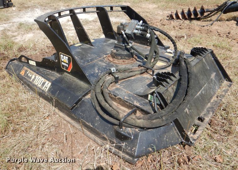 image for item KQ9720 2017 Caterpillar BRX418 75"W skid steer rotary mower