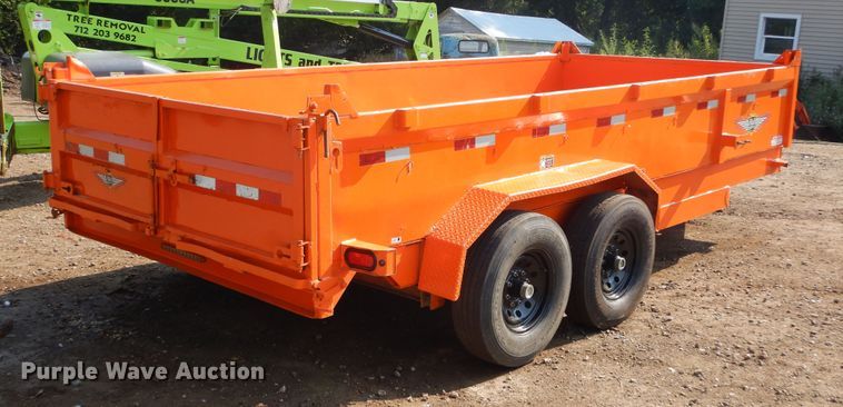 image for item KV9229 2018 H&H H8316D6W-B-140  dump trailer