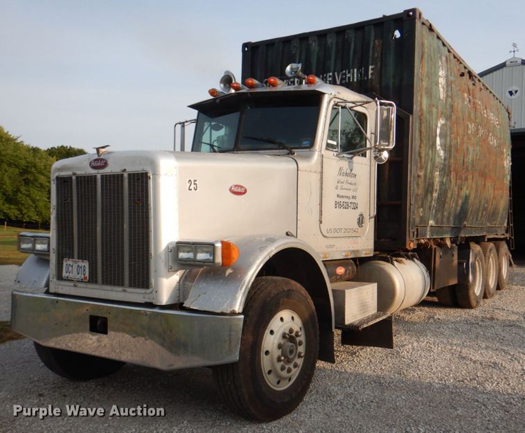 image for item KX9308 1990 Peterbilt 378  crane truck