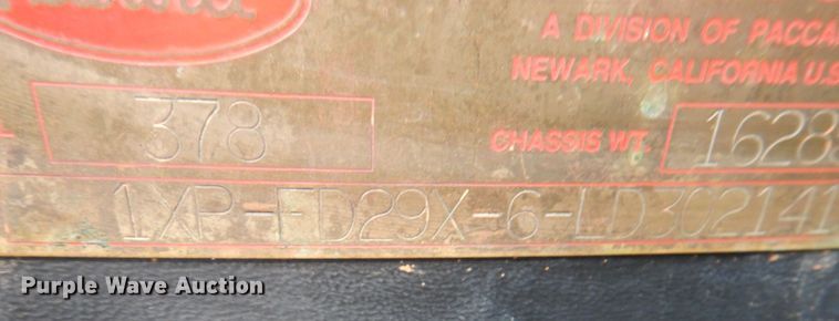 image for item KX9308 1990 Peterbilt 378  crane truck