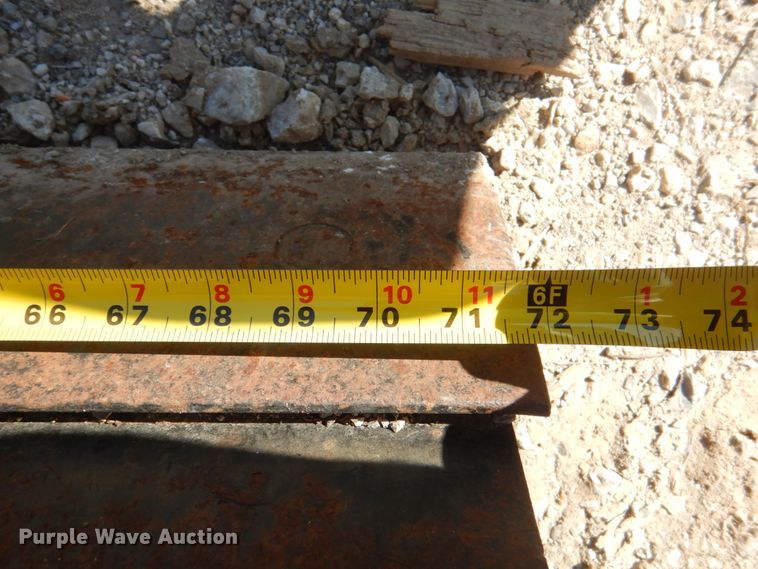 image for item KX9335 Grouser  72"W skid steer dozer blade